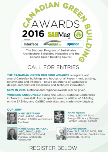 2016 Canadian Green Building Awards