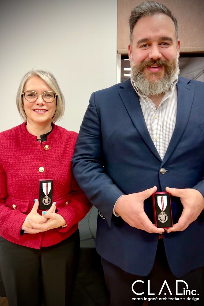 Carole Caron and Sylvain Lagacé received the Queen Elizabeth II's Platinum Jubilee Medal for their contribution to our community, leadership and volunteer work.