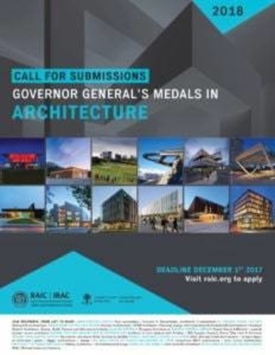Médailles du Gouverneur général en architecture 2018 – Appel de candidatures
